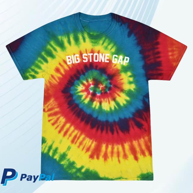 Official Hometown Apparel Clothing Merch Big Stone Gap Virginia Classic Curve Tie Dye New Shirt Reactive Rainbow