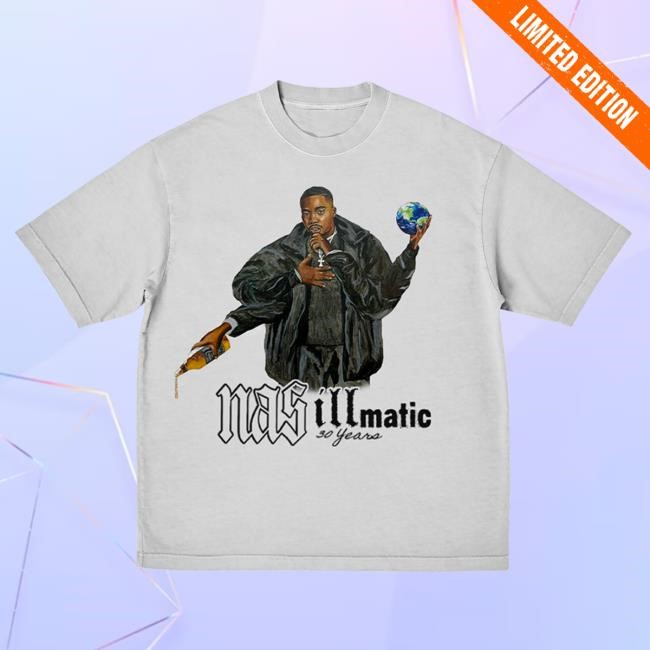 Nas | Official Store Merch Official Nasir Jones 30 Years Of Illmatic Cement Tee