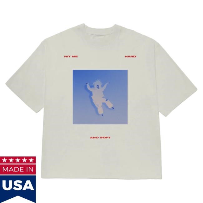 Official Billie Eilish Merch Store Falling Scatter Text White Tees Billie Eilish Apparel Clothing Shop BillieEilish