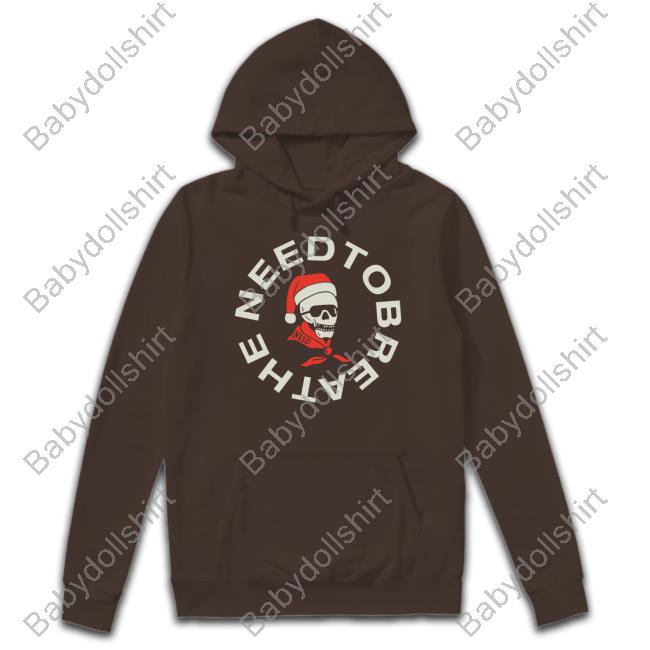 Official Santa Skull Need To Breathe Shirt