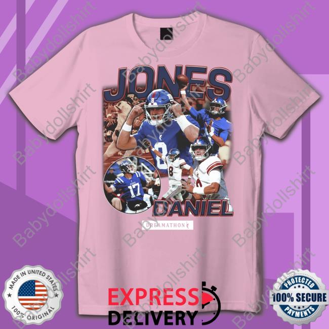 Dreamathon Merch Daniel Jones Giants Dreams Long Sleeve Tee President Of The Dj Fan Club New York Giants