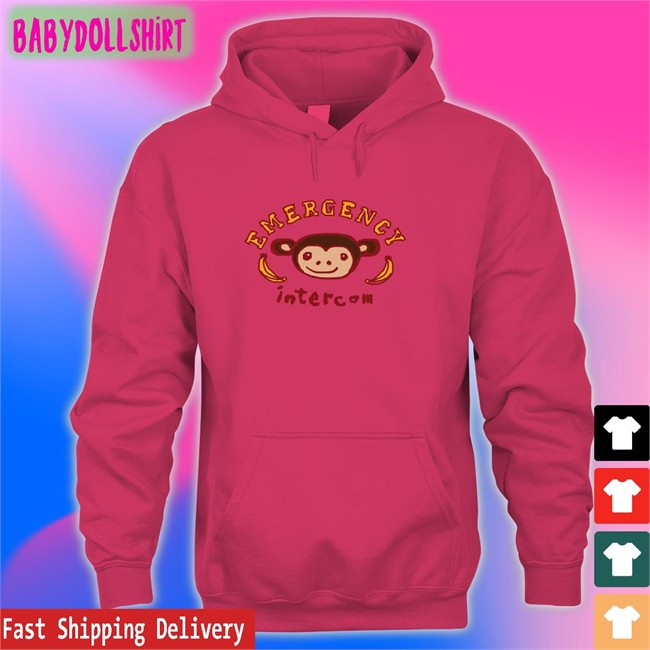 Monkey Unisex Hoodie Emergency Intercom Emergency Intercom Merch Monkey Tee Shirts