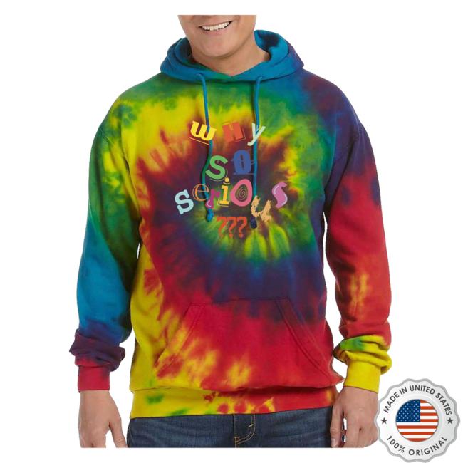 Tee Shirt Palace Why So Serious? Tie Dye Crew neck Sweatshirt Teeshirtpalace