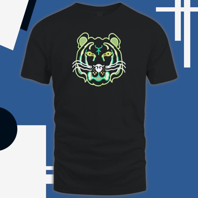 Official Kenzo – Tiger Print Neck Ntr Wardrobe Decode T-Shirt