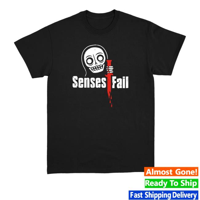 Senses Fail Merch Knife Black Long Sleeve T Shirt