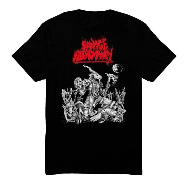 20 Buck Spin Merch Savage Necromancy - Feathers Fall To Flames T-Shirt