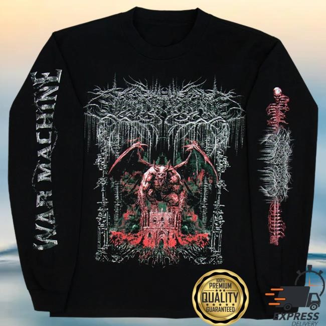 Official Lorna Shore Merch Lorna Shore War Machine Long Sleeve T-Shirt Lorna Shore Band