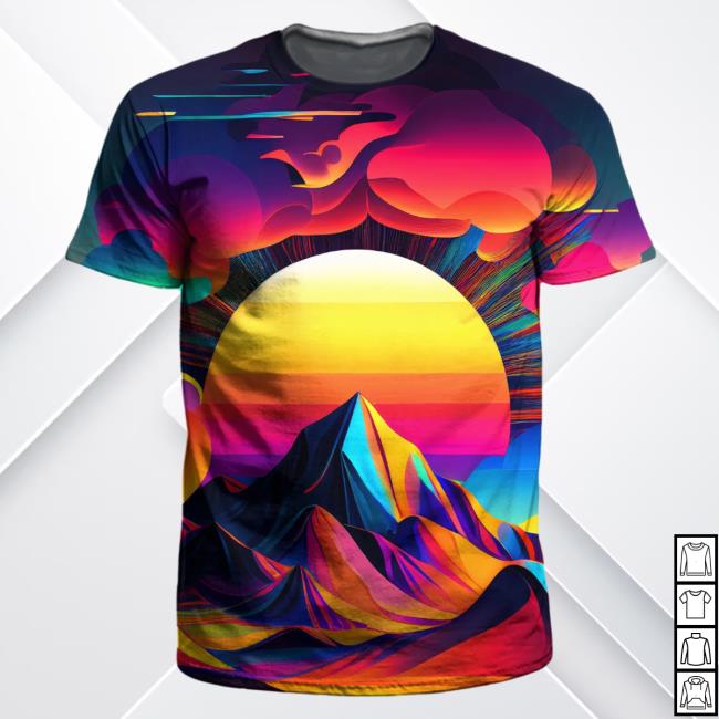 Official Iedm Clothing The Gorge Shirt New 3D All Over Print