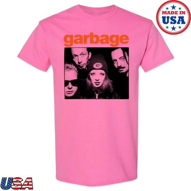 Official Garbage Merch Store Garbage Green Photo Tshirt