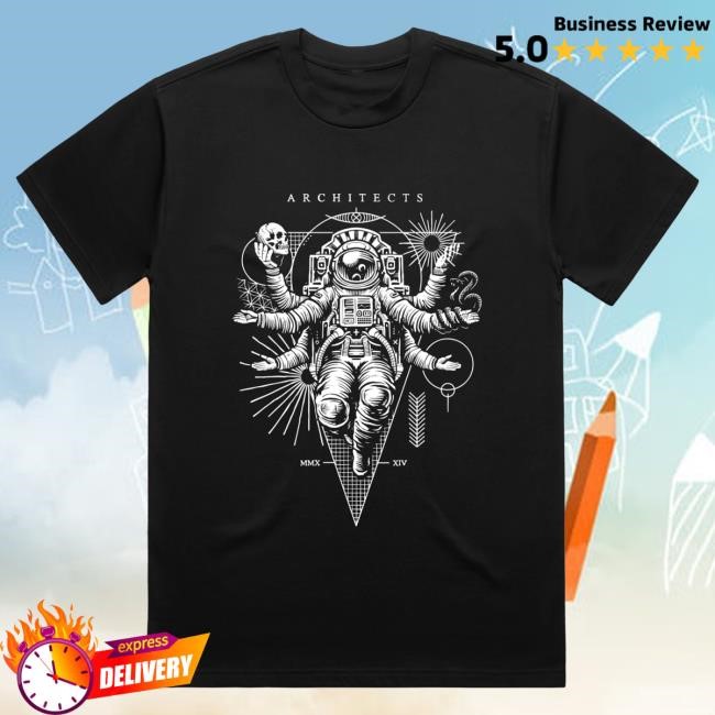 Official Architects Merch Apparel Astronaut Black Shirt Architects