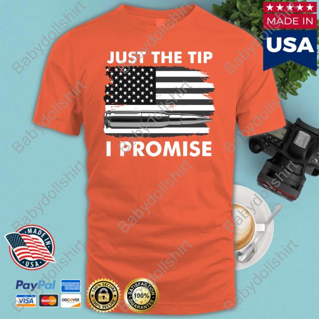 Official Fred Wellman Just The Tip I Promise USA Bullet Flag Hoodie
