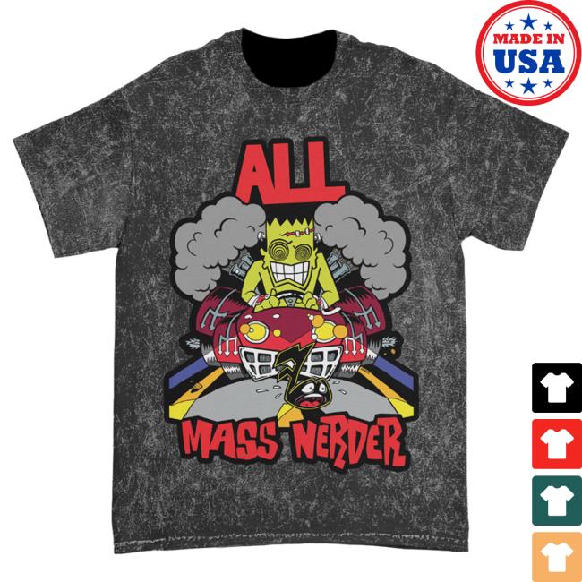 Official Kings Road Merch Store All Mass Nerder T Shirt (Black Mineral Wash) Kings Road Shop