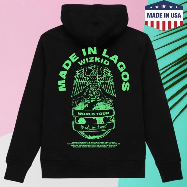 Official Wizkid Eagle Pullover Sweatshirt | Black