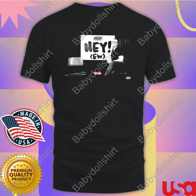 Aew Shop Rj City Hey (Ew) On Air Long Sleeved T Shirt