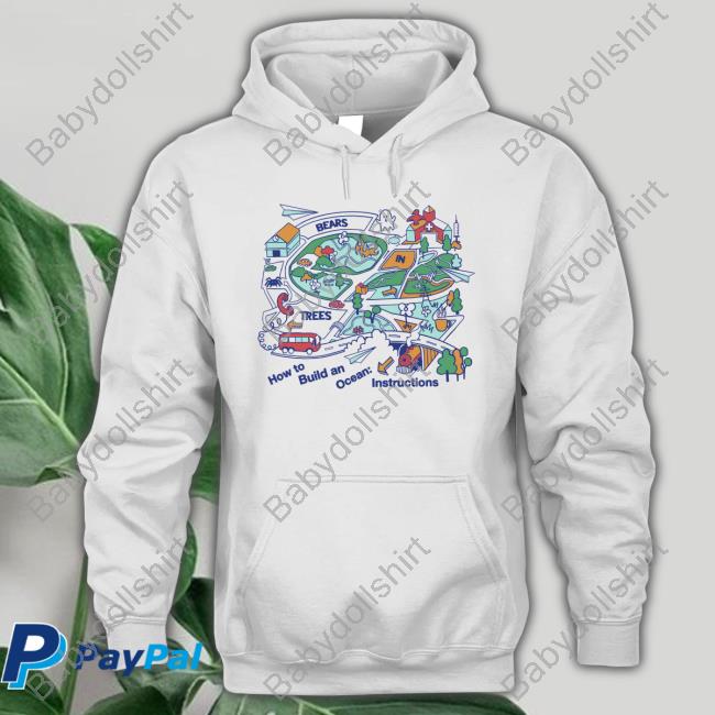 Official Bears In Trees How to Build an Ocean: Instructions Album Art Tee