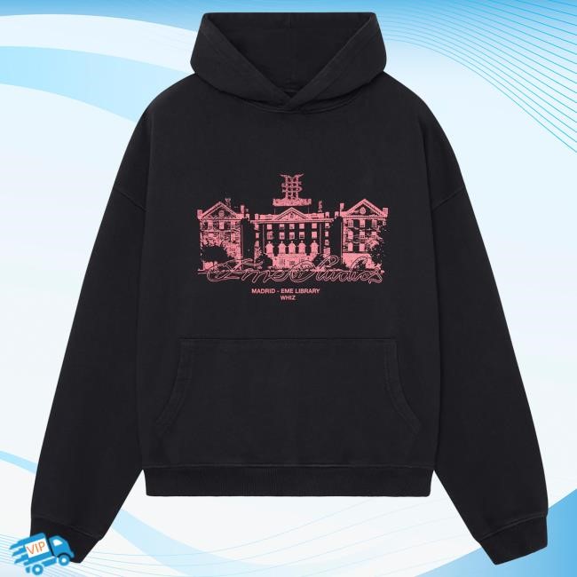 Official Eme Studios Book Shadow Oversized Pullover Hoodie