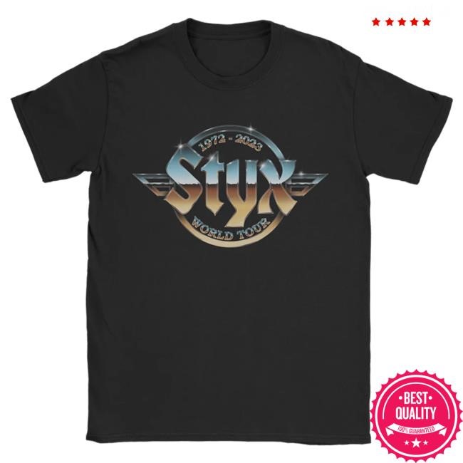 Official Styx World Clothing Styx - 5 Decades Of Hits Popover Shirt