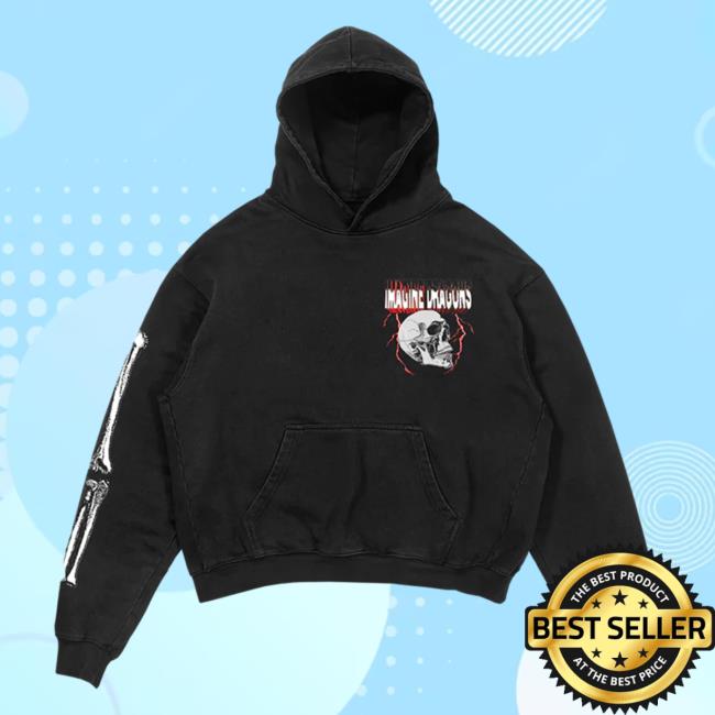 Official Imagine Dragons Apparel Store Merch Cause There's Magic In My Bones Skull Pullover Sweatshirt Imagine Dragons Shop