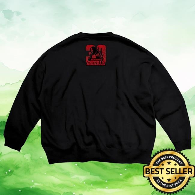 Official Godzilla Merch Store Godzilla vs. Destoroyah 30th Anniversary Scene Illustration Crewneck 1 Official Godzilla Merch Store Godzilla vs. Destoroyah 30th Anniversary Scene Illustration Crew Neck Sweatshirt 1