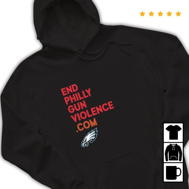 end philly gun violence com philadelphia eagles T-Shirt
