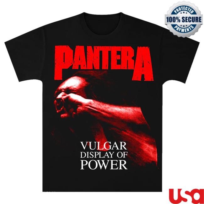 Official Pantera Merch Store Pantera Pantera Red Vulgar Shirts