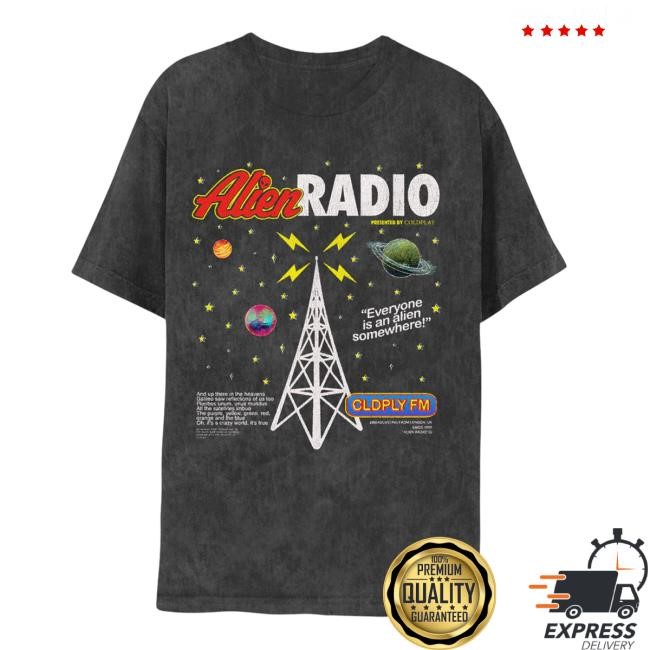 Alien Radio Music Of The Spheres World Tour 2024 T Shirt – Coldplay