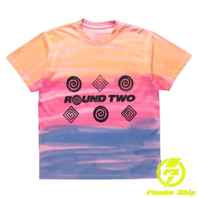 Official Round Two Clothing Store Shop Sponge Print Dusk Shirt Roundtwostore