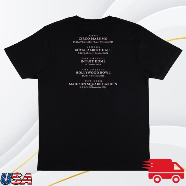 Official David Gilmour Store 2024 Luck And Strange Tour Collection David Gilmour London Event Tshirt