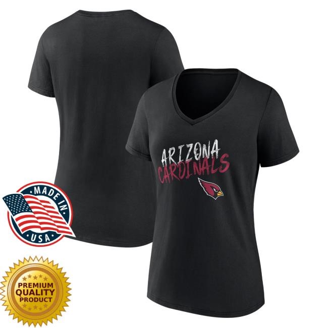 Arizona Cardinals Womens V-Neck Long Sleeve Tee Archive Nfl Fan Style Arizona Cardinals Womens V-Neck Tee Vintage Nfl Fan Us