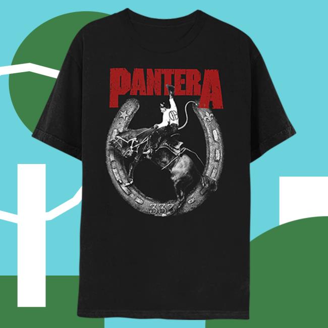 Official Pantera Merch Store Shop Pantera Horseshoe World Tour 2023 Black Shirts