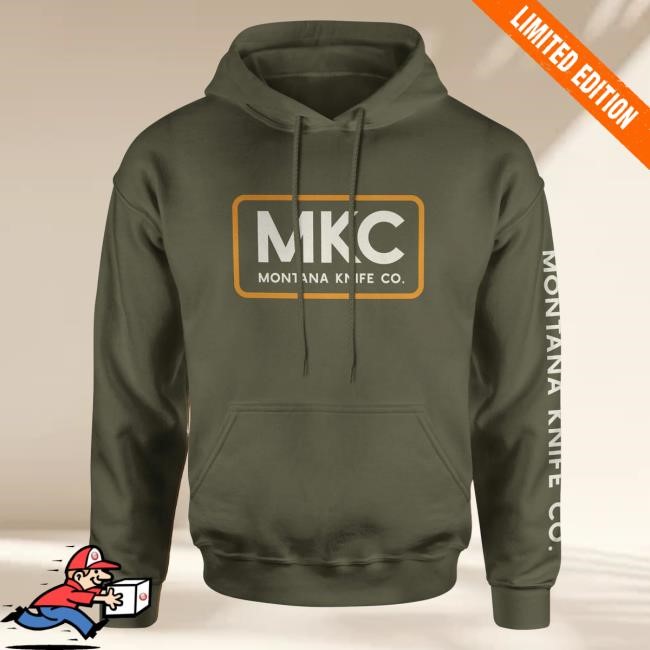 Official Montana Knife Company Mkc Logo Hoodies - Green