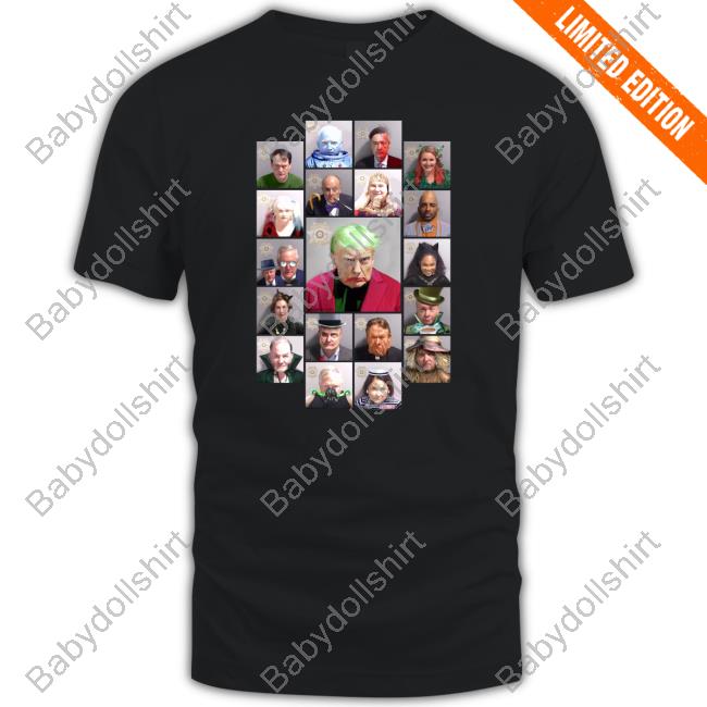 Official Happytoast Dons Gotham Goons Trump Mugshot Comical Baddie Tee Shirt