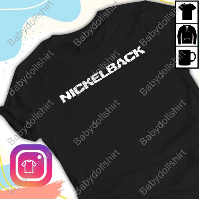 Official Nickelback Merch All The Right Reasons Logo Coal Tee