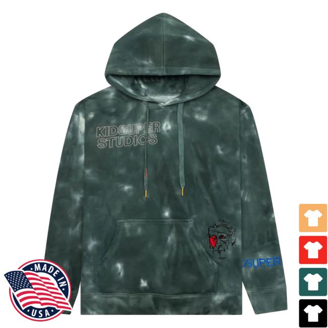 Official Feature Merch Store Shop Kidsuper Super Sweaters - Slate Tie Dye Feature Apparel Clothing
