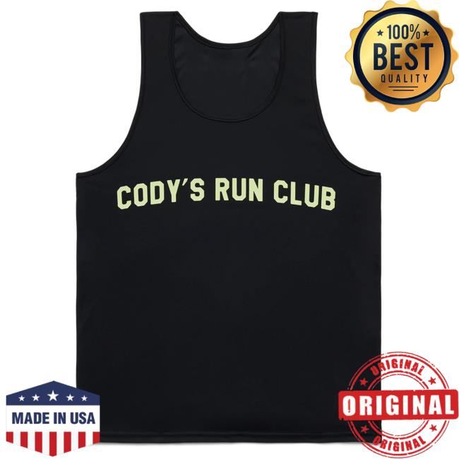 Official Codys Run Club Merch Store Cody's Run Club Club - Performance Vest - Black Hot Shirt CodysRunClub Apparel Cody'sRunClub Clothing Shop