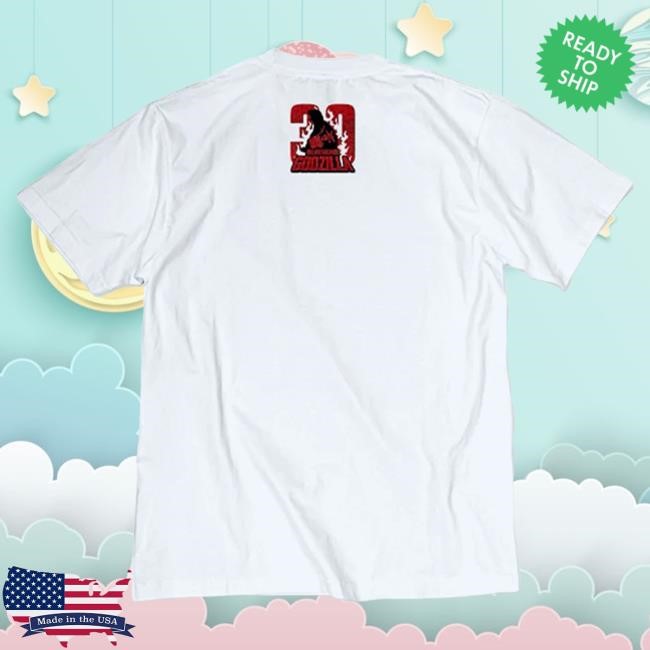 Official Godzilla Merch Store Godzilla vs. Destoroyah 30th Anniversary Scene Illustration Shirts 3 (Destoroyah (Flying Object)) White Official Godzilla Merch Store Godzilla vs. Destoroyah 30th Anniversary Scene Illustration Tee 3 (Destoroyah (Flying Object)) White