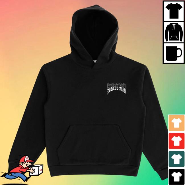 Official Street Mob Records Shop Merch Street Mob Old English - Black Pullover Hoodie