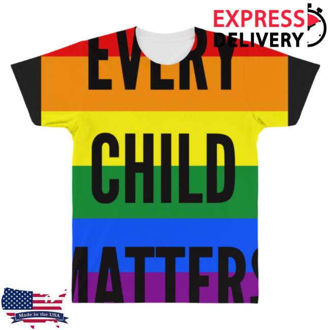 Official Artist Shot Every Child Matters Pride Flag All Over Print New Shirt Artistshot