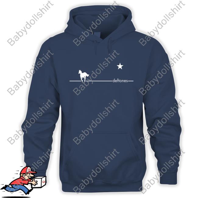 Deftones Merch White Pony Navy Top Shirt