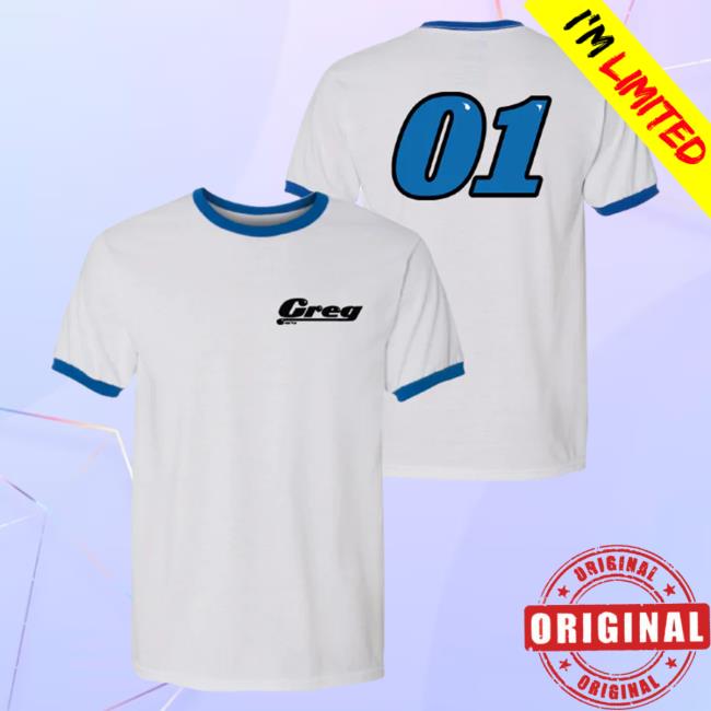 Official Danny Gonzalez Merch Store Team Greg Ringer Popover Sweatshirt White/Blue DannyGonzalez