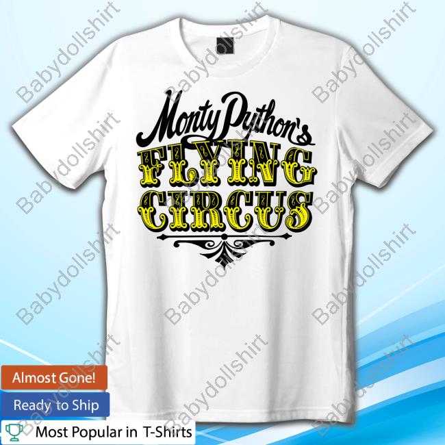 Official Monty Python Store Monty Python Flying Circus Yellow Logo Shirts