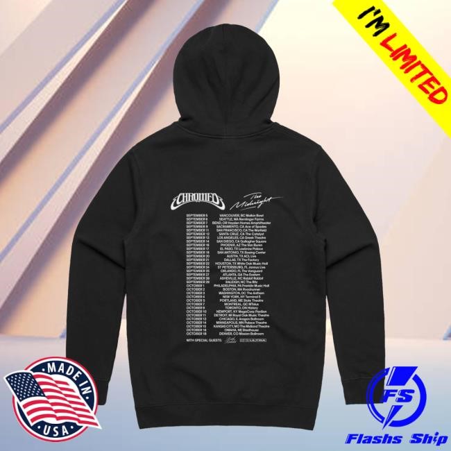The Midnight The Midnight x Chromeo 2024 Tour Hoodie The Midnight Merch