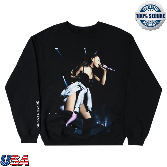 Official Ariana Grande Apparel Clothing Merch Store Ariana Grande My Everything Live Photo Hooded Sweatshirt Ariana Grande Shop