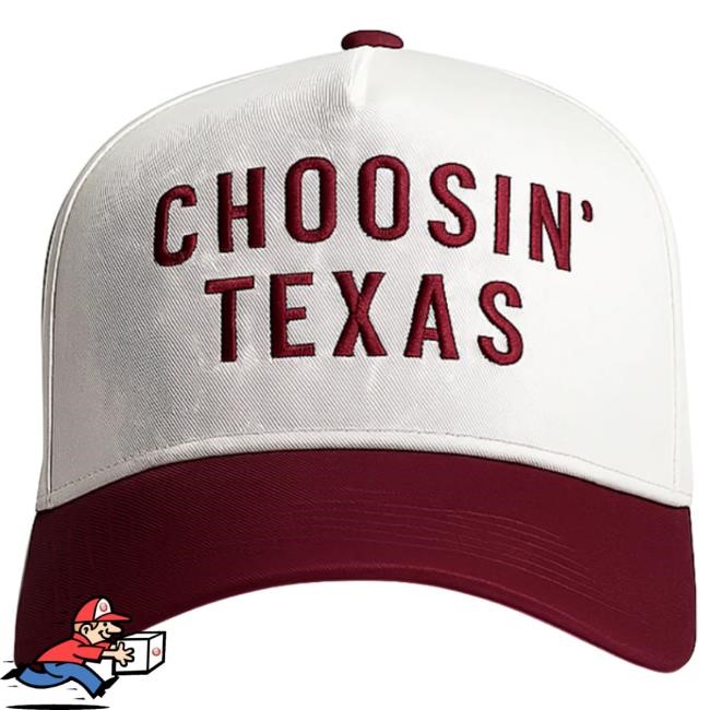 Festival Ready Choosin' Texas - Khaki and Brown Trucker Hat Cap