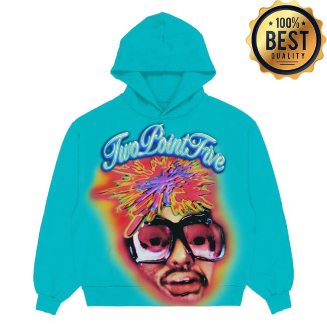 Official Aminé Twopointfive Airbrush Hoody Teal