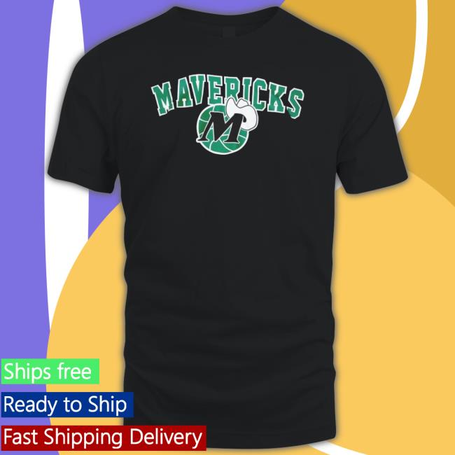 Dallas Mavericks Mitchell And Ness Hardwood Logo Sweatshirt