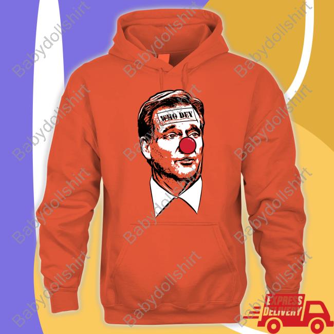 Who Dey Cin Clown Hoodie
