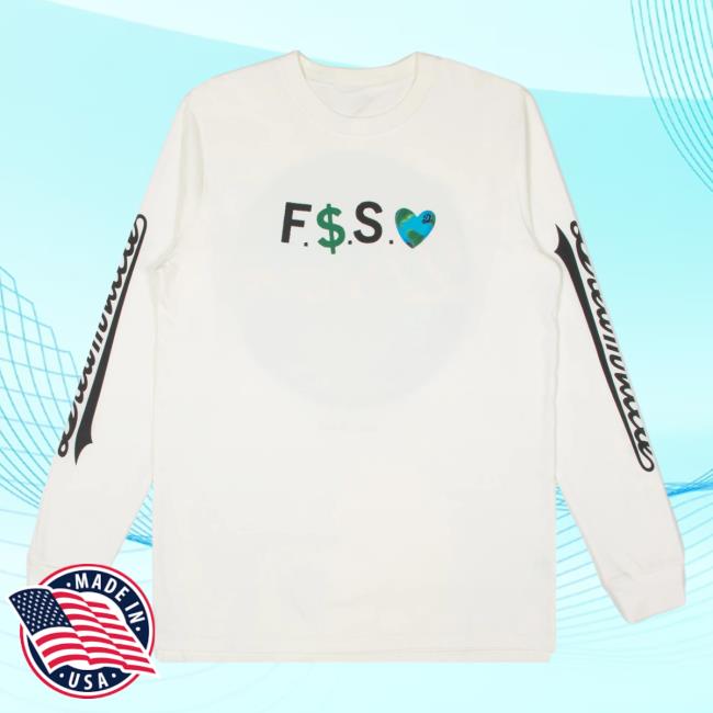 Official Dreamville Merch Fuck Money Save Earth Crewneck Cream Dreamville Records