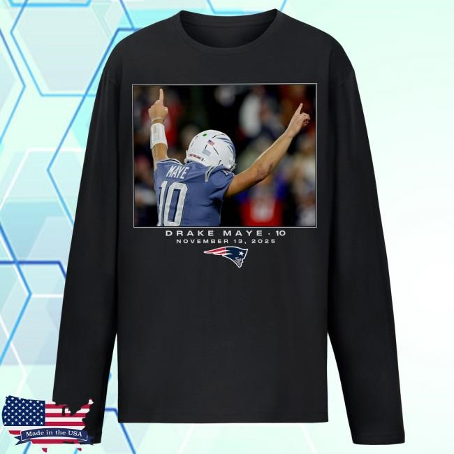New England Patriots NFL Football NFL Drake Maye Long Sleeve
