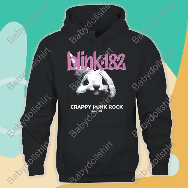 Official Blink 182 Merch Bunny Head Crappy Punk Rock Since 1992 T-Shirt
